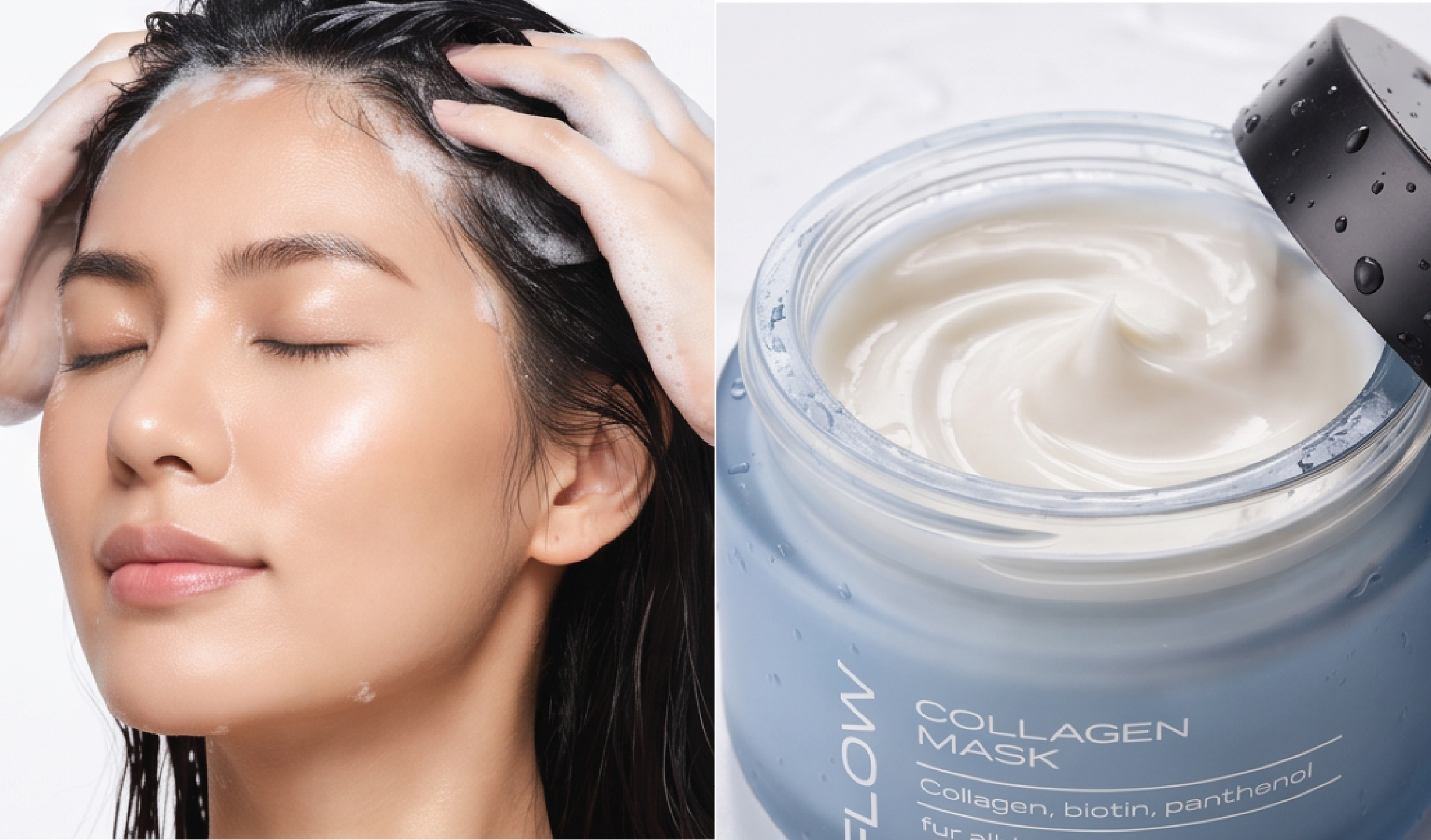 Flow hydrating hair-care packaging design
