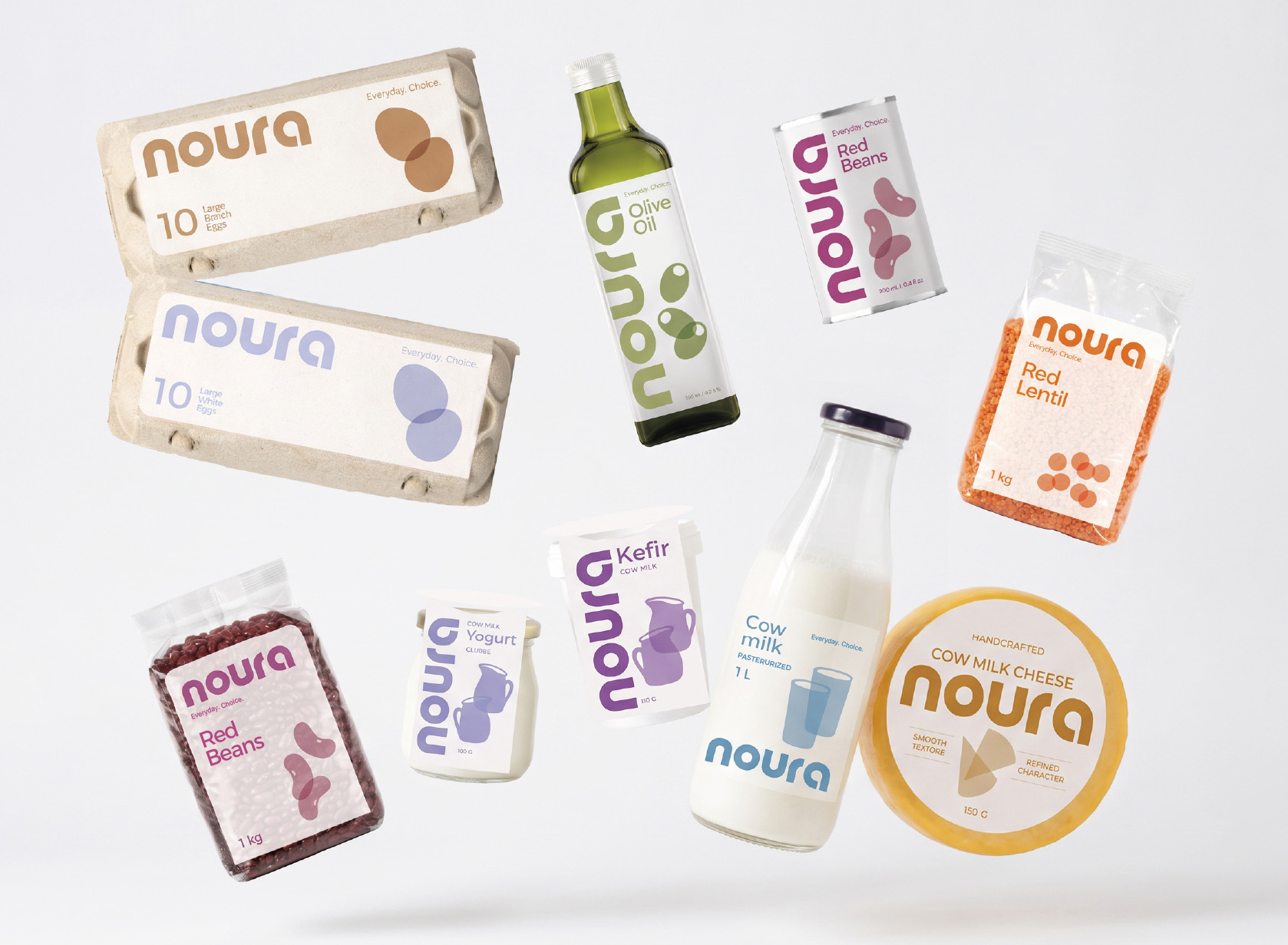 Noura private-label food brand packaging design