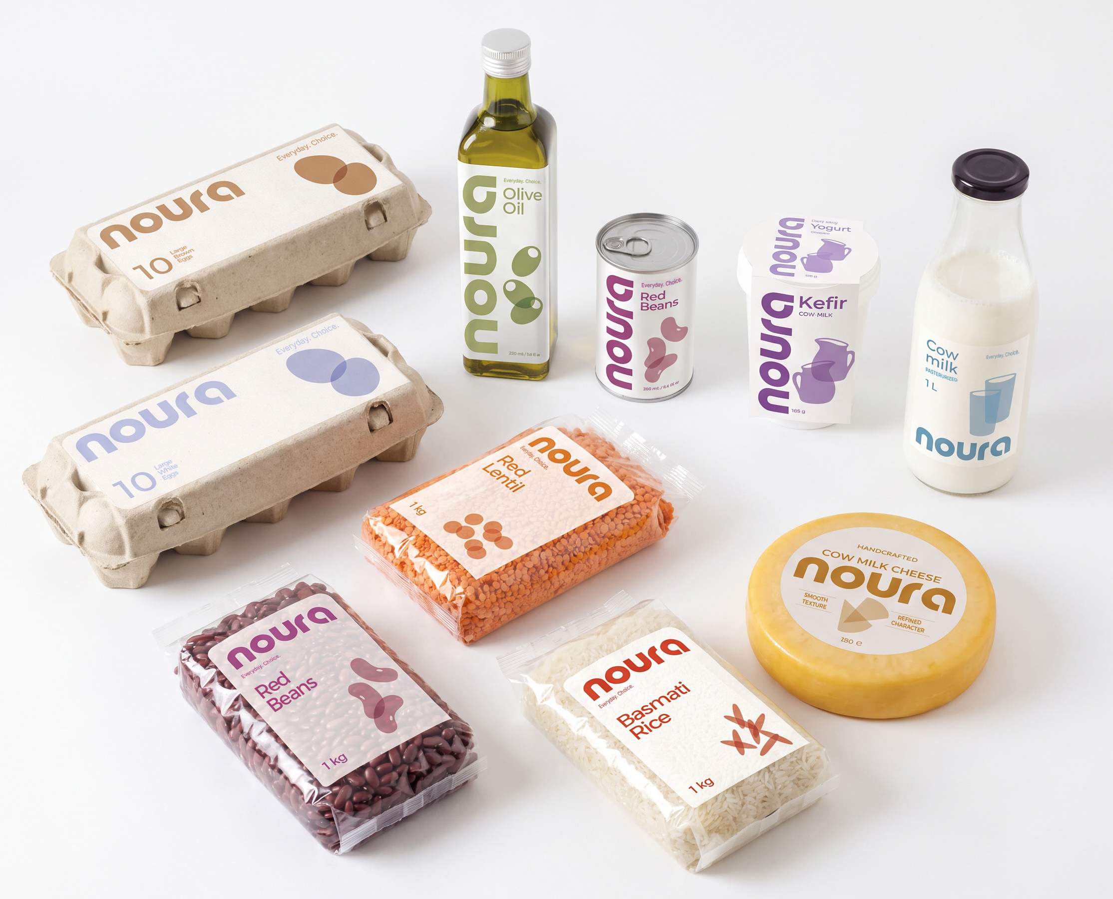 Noura private-label food brand packaging design