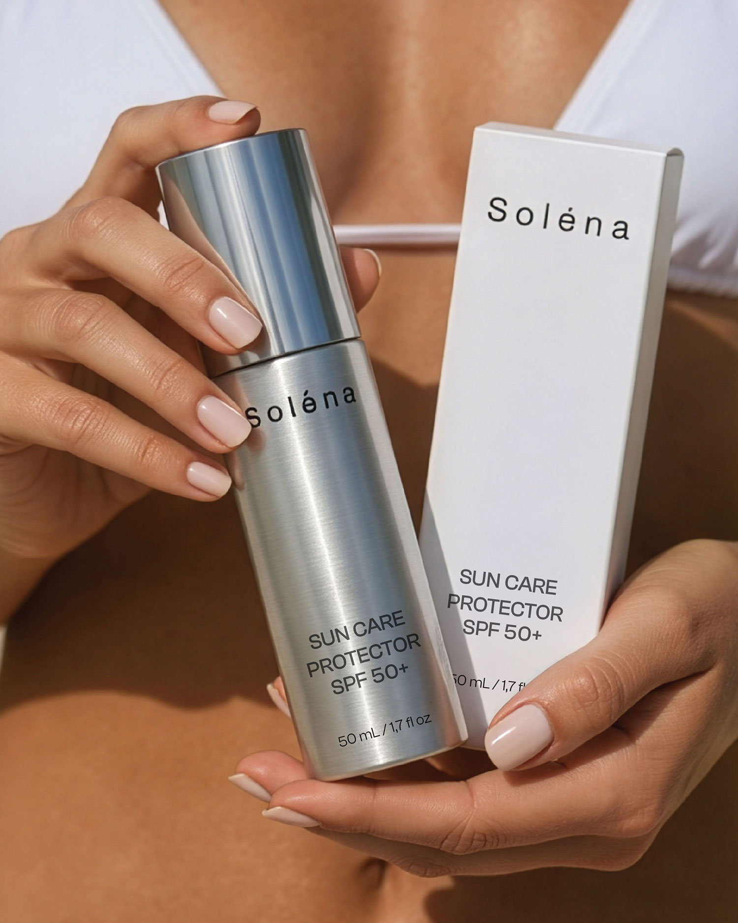 Solena sunscreen cosmetic packaging