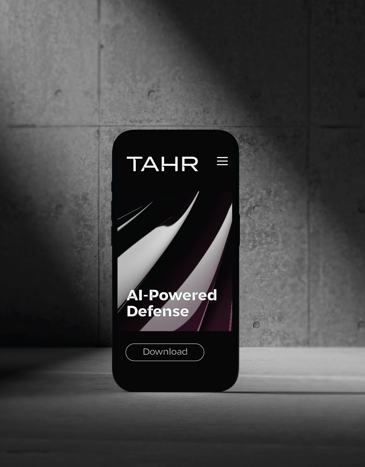 TAHR cybersecurity logo design